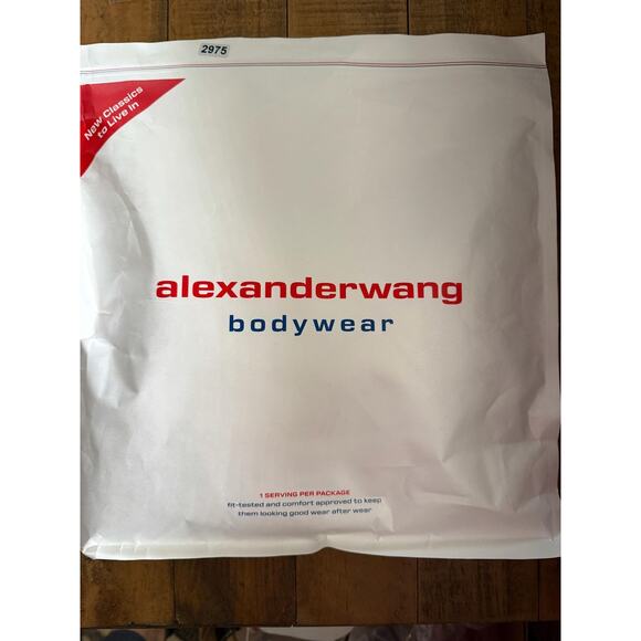 Alexander Wang Dress Womens Medium White Long Sleeve Crewneck Micro Ribbed - Picture 6 of 7